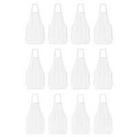 Mariposa Bib Apron 33x30 White, Case Of 48 (APRN-W-SPUN-CS)