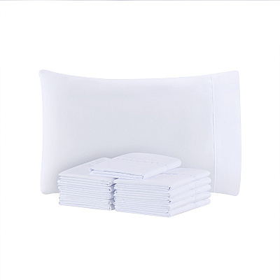 Host & Home Microfiber Pillowcase King White, Pack Of 12 (P-MFP-2040)