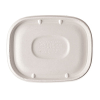 World Centric Fiber Lids for Fiber Containers, 8.9 x 6.9 x 0.4, Natural, Paper, 400/Carton (WORCTLSCU3LF)