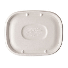 World Centric Fiber Lids for Fiber Containers, 8.9 x 6.9 x 0.4, Natural, Paper, 400/Carton (WORCTLSCU3LF)