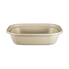 World Centric Fiber Containers, 32 oz, 8.5" Diameter x 2"h, Natural, Paper, 400/Carton (CTSCU2)