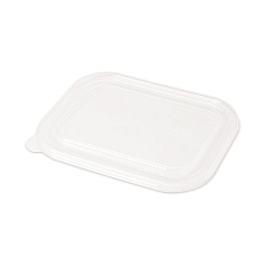 World Centric PLA Lids for Fiber Containers, 8.8 x 6.9 x 0.8, Clear, Plastic, 400/Carton (WORCTLCS3)