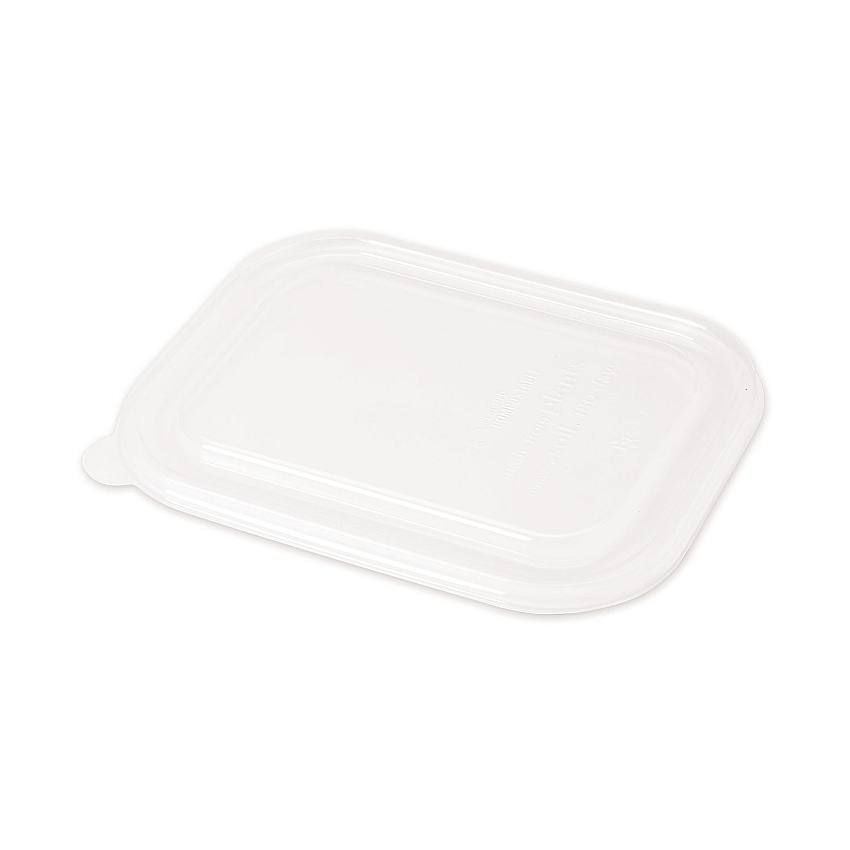 World Centric PLA Lids for Fiber Containers, 8.8 x 6.9 x 0.8, Clear, Plastic, 400/Carton (WORCTLCS3)