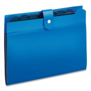 Pendaflex Seven-Pocket Expanding File, 1" Expansion, 7 Sections, Snap Closure, 1/7-Cut Tabs, Letter Size, Blue (89551BLU)