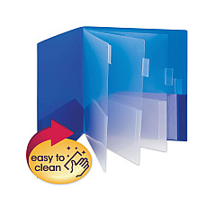 Smead Poly Ten-Pocket Subject Folder, 500-Sheet Capacity, 11 x 8.5, Assorted Cover Colors, 2/Pack (SMD89204)