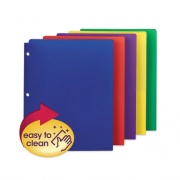 Smead Poly Snap-In Two-Pocket Folder, 50-Sheet Capacity, 11 x 8.5, Assorted, 10/Pack (87939)
