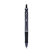 Pilot Acroball Colors Advanced Ink Hybrid Gel Pen, Retractable, Medium 1 mm, Black Ink, Smoke/Black Barrel, Dozen (PIL31810)