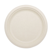 World Centric Fiber Plates, 9" dia, Natural, 1,000/Carton (PLSCU9)