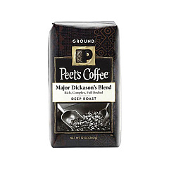 Peet's Coffee &amp; Tea Major Dickason's Blend Ground Coffee, 12 oz Bag (PEE836261)