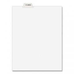 Avery-Style Preprinted Legal Bottom Tab Dividers, Exhibit N, Letter, 25/Pack (12387)