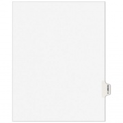 Avery-Style Preprinted Legal Side Tab Divider, 26-Tab, Exhibit H, 11 x 8.5, White, 25/Pack, (1378) (01378)