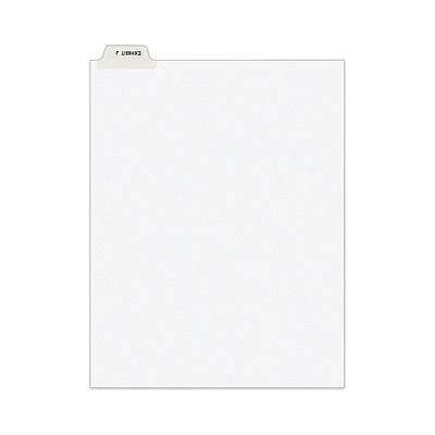 Avery-Style Preprinted Legal Bottom Tab Divider, 26-Tab, Exhibit J, 11 x 8.5, White, 25/PK (AVE11949)