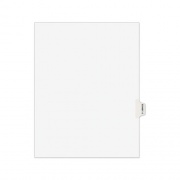 Avery-Style Preprinted Legal Side Tab Divider, 26-Tab, Exhibit G, 11 x 8.5, White, 25/Pack (01377)