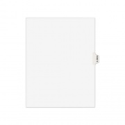 Avery-Style Preprinted Legal Side Tab Divider, 26-Tab, Exhibit E, 11 x 8.5, White, 25/Pack, (1375) (01375)