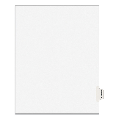 Avery-Style Preprinted Legal Side Tab Divider, 26-Tab, Exhibit I, 11 x 8.5, White, 25/Pack, (1379) (AVE01379)