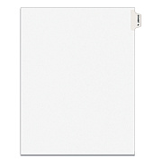 Avery-Style Preprinted Legal Side Tab Divider, 26-Tab, Exhibit A, 11 x 8.5, White, 25/Pack, (1371) (AVE01371)