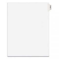 Avery-Style Preprinted Legal Side Tab Divider, 26-Tab, Exhibit A, 11 x 8.5, White, 25/Pack, (1371) (01371)