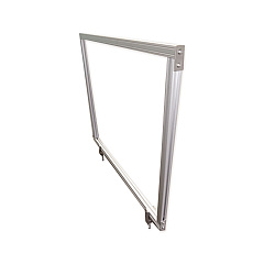 Ghent Desktop Acrylic Protection Screen, 59 x 1 x 24, Frosted (GHEDPSF2459A)