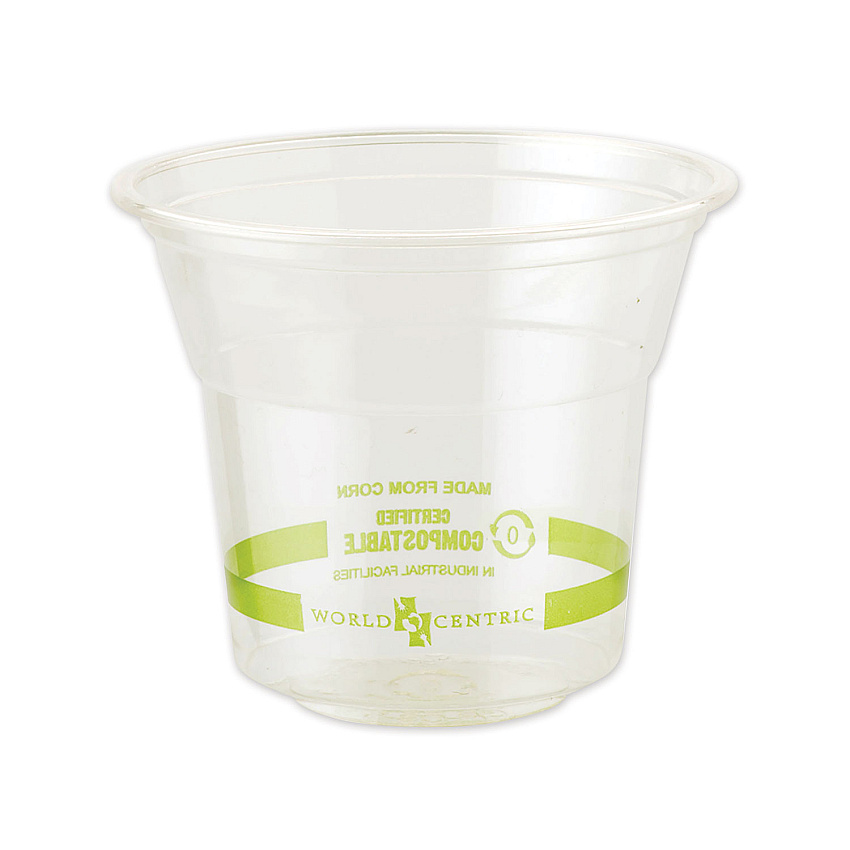 World Centric PLA Clear Cold Cups, 10 oz, Clear, 1,000/Carton (WORCPCS10)
