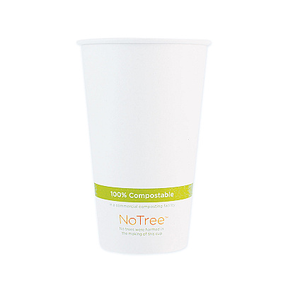 World Centric NoTree Paper Hot Cups, 20 oz, Natural, 1,000/Carton (WORCUSU20)