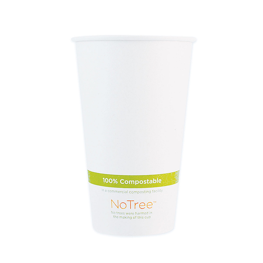 World Centric NoTree Paper Hot Cups, 20 oz, Natural, 1,000/Carton (WORCUSU20)