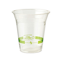 World Centric PLA Clear Cold Cups, 12 oz, Clear, 1,000/Carton (WORCPCS12)