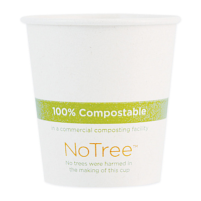World Centric NoTree Paper Hot Cups, 10 oz, Natural, 1,000/Carton (WORCUSU10)