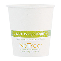 World Centric NoTree Paper Hot Cups, 6 oz, Natural, 1,000/Carton (WORCUSU6)