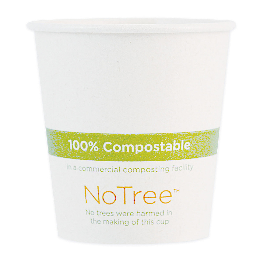 World Centric NoTree Paper Hot Cups, 6 oz, Natural, 1,000/Carton (WORCUSU6)