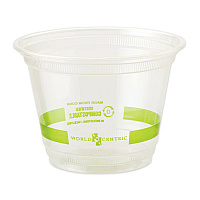 World Centric PLA Clear Cold Cups, 9 oz, Clear, 1,000/Carton (WORCPCS9Q)