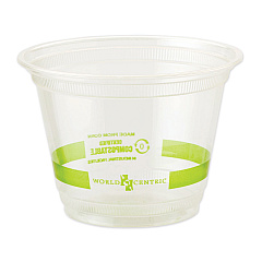 World Centric PLA Clear Cold Cups, 9 oz, Clear, 1,000/Carton (WORCPCS9Q)