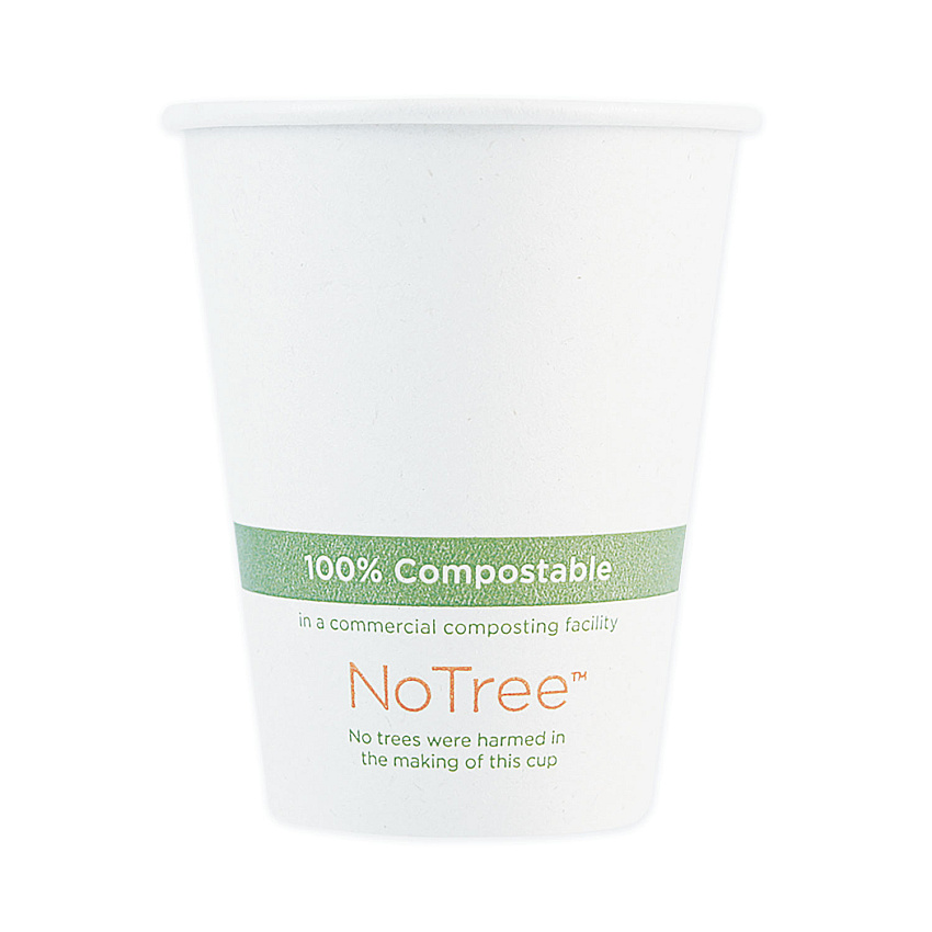 World Centric NoTree Paper Hot Cups, 4 oz, Natural, 1,000/Carton (WORCUSU4)