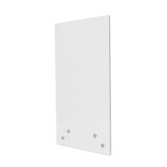 deflecto Mounting Safety Barrier with Full Shield, 23.75" x 31.75", Acrylic, Clear, 2/Carton (PBCMA2331F)