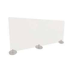 Ghent Desktop Free Standing Acrylic Protection Screen, 59 x 5 x 24, Frost (GHEDPSF2459F)