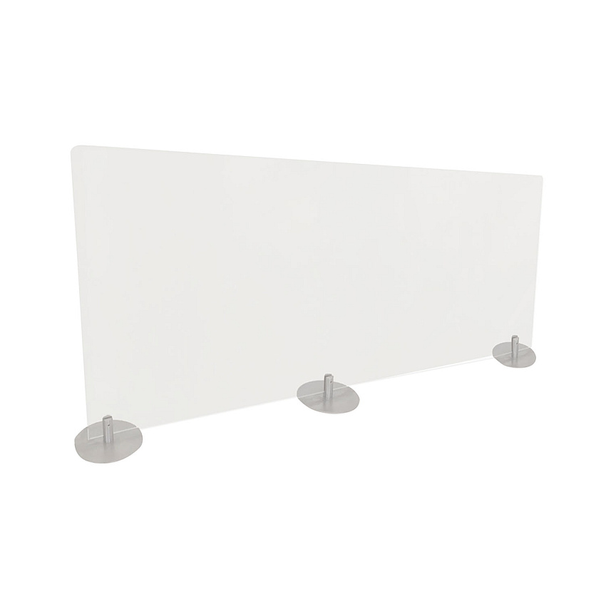Ghent Desktop Free Standing Acrylic Protection Screen, 59 x 5 x 24, Frost (GHEDPSF2459F)