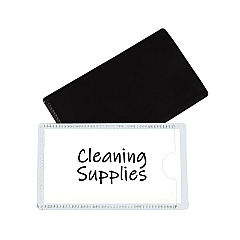 C-Line Slap-Stick Magnetic Label Holders, Side Load, 4.25 x 2.5, White, 10/Pack (CLI87707)
