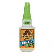 Gorilla Super Glue Gel, 0.53 oz, Dries Clear, 4/Carton (7807301CT)