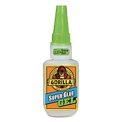Gorilla Super Glue Gel, 0.53 oz, Dries Clear, 4/Carton (GOR7807301CT)