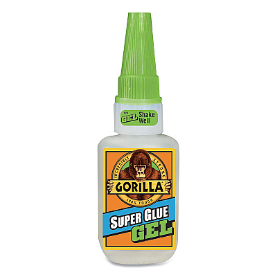 Gorilla Super Glue Gel, 0.53 oz, Dries Clear, 4/Carton (GOR7807301CT)
