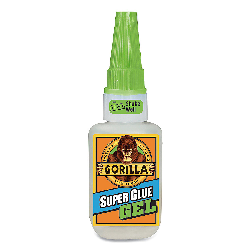 Gorilla Super Glue Gel, 0.53 oz, Dries Clear, 4/Carton (GOR7807301CT)