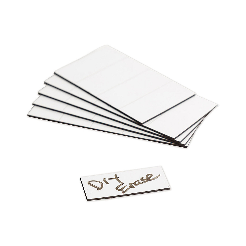 U Brands Dry Erase Magnetic Tape Strips, 2" x 0.88", White, 25/Pack (UBRFM2418)