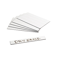 U Brands Dry Erase Magnetic Tape Strips, 6" x 0.88", White, 25/Pack (UBRFM2518)