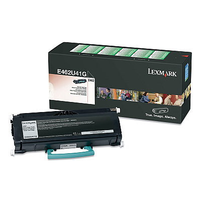 Lexmark E462U41G Return Program Extra High-Yield Toner, 18,000 Page-Yield, Black