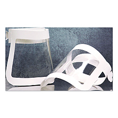 SCT Face Shield, 20.5 to 26.13 x 10.69, One Size Fits All, Clear/White, 225/Carton (GN151SHLD100)