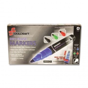 AbilityOne 7520013837950 SKILCRAFT Dry Erase Marker, Medium Bullet Tip, Assorted Colors, Dozen