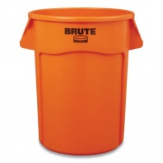 Rubbermaid Commercial Brute Round Container, 44 gal, Plastic, Orange (2119307)