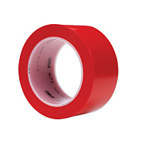 3M Vinyl Floor Marking Tape 471, 2" x 36 yds, Red (MMM471IWRED)