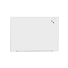 Universal Frameless Magnetic Glass Marker Board, 48 x 36, White Surface (UNV43203)
