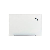 Universal Frameless Magnetic Glass Marker Board, 36 x 24, Translucent Frost Surface (UNV43202)