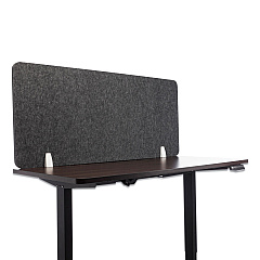 Lumeah Desk Screen Cubicle Panel and Office Partition Privacy Screen, 54.5 x 1 x 23.5, Polyester, Ash (GN1LUDS55241A)